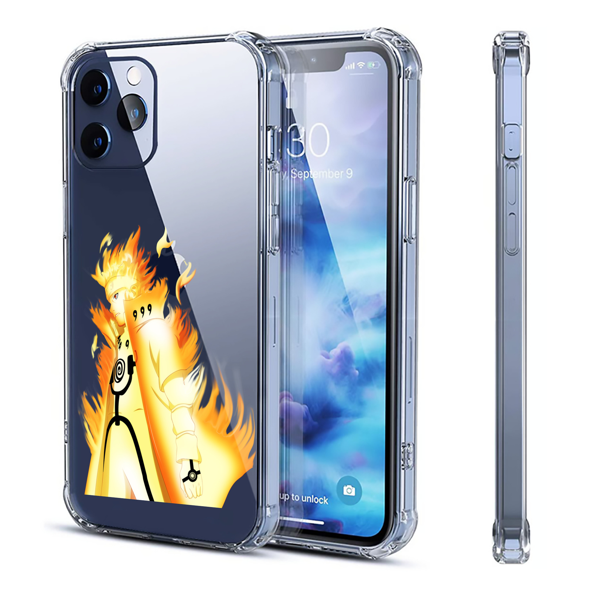 （画像用） NARUTO -ナルト- うずまき ナルト Uzumaki Naruto 【iPhone 12シリーズ対応】透明スマホケース（クリアソフトケース）